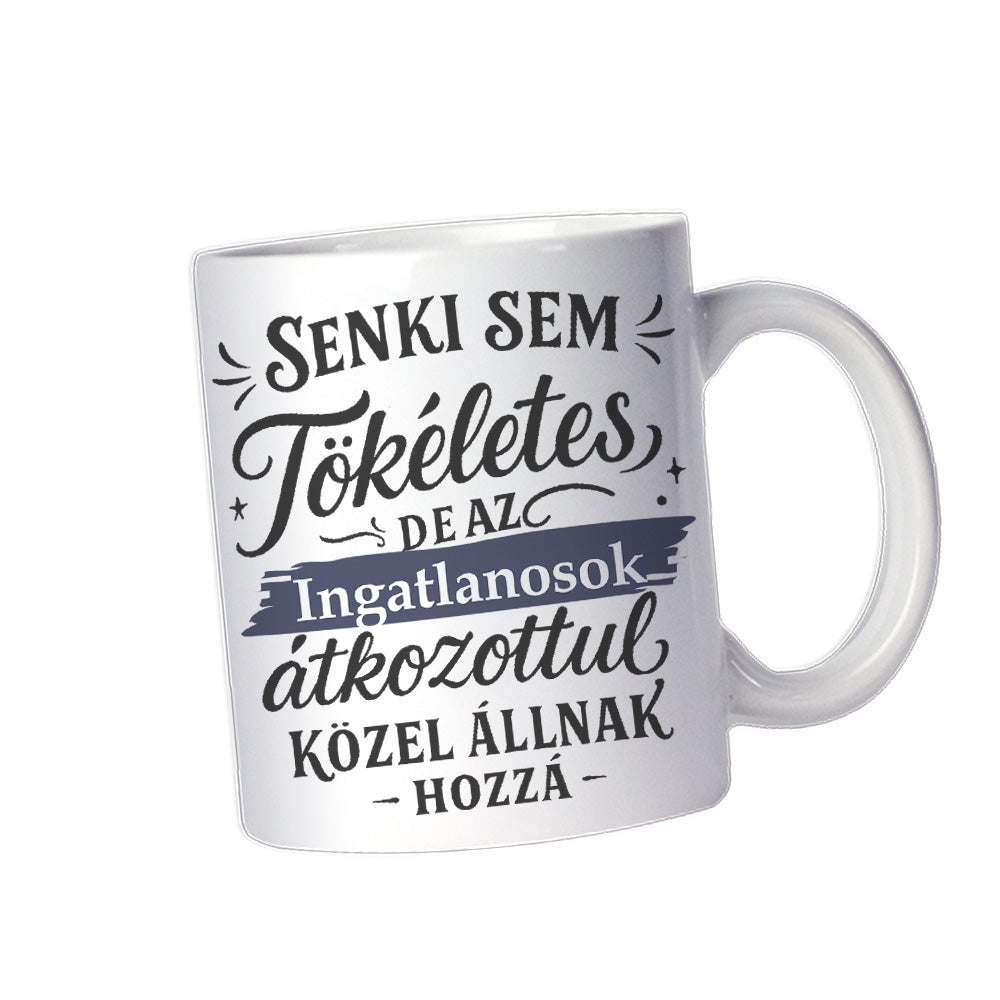 Senki sem tökéletes - ajándék bögre ingatlanosok