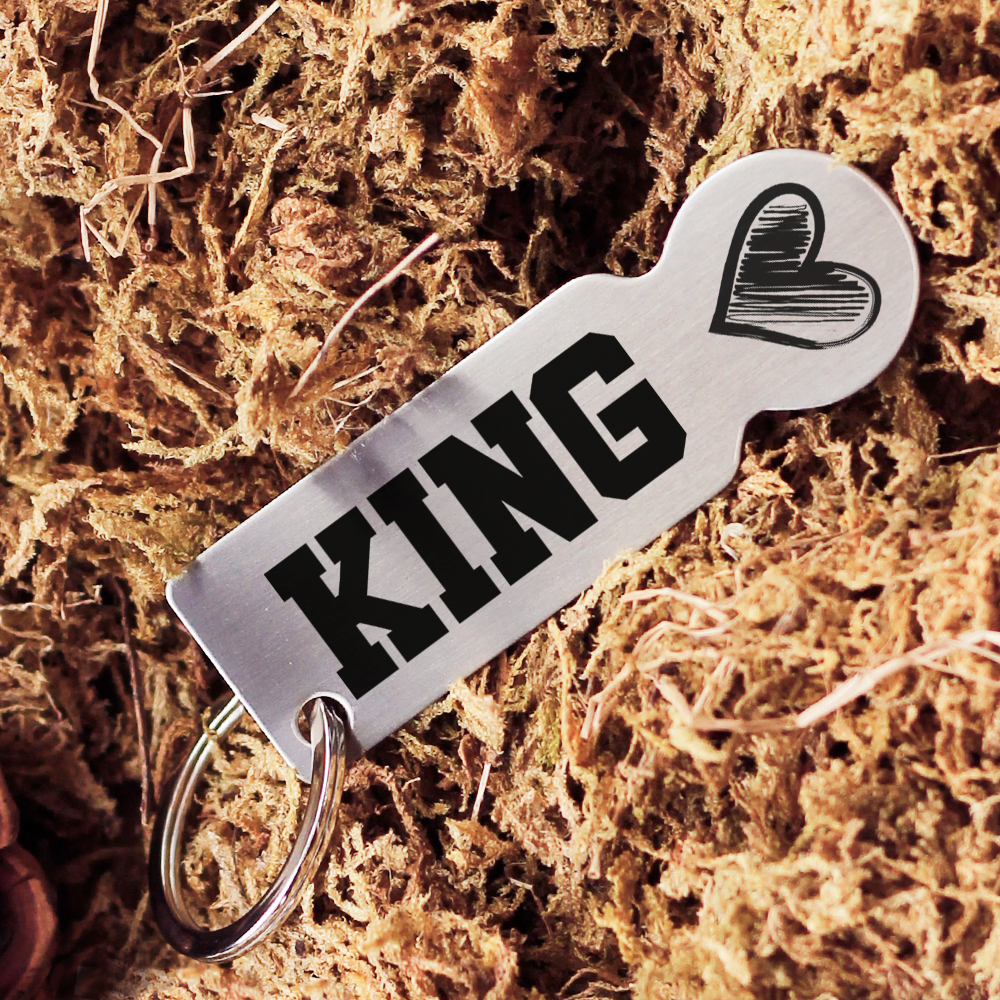 King bevásárló kocsi érme ajándék pároknak