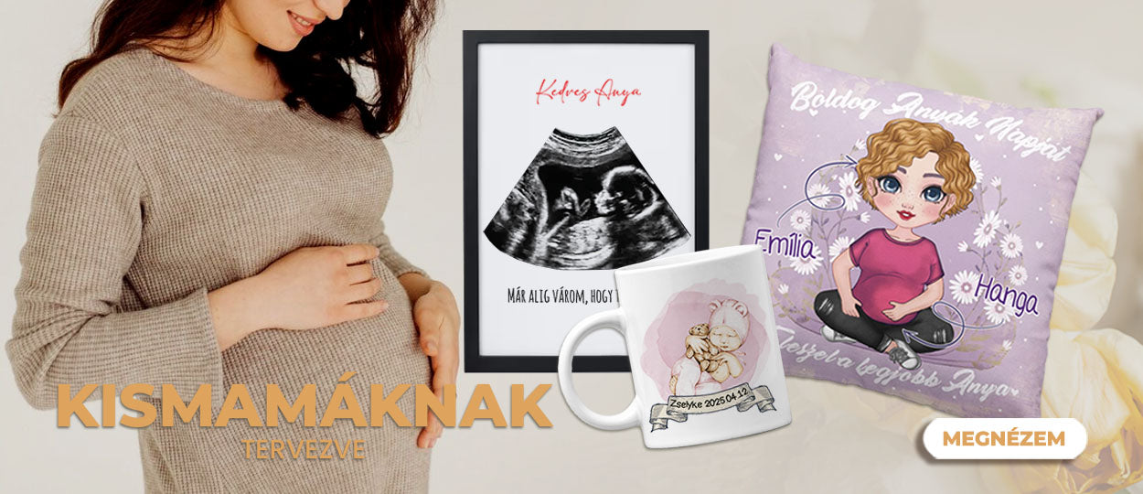 egyedi ajándékok kismamáknak tervezve