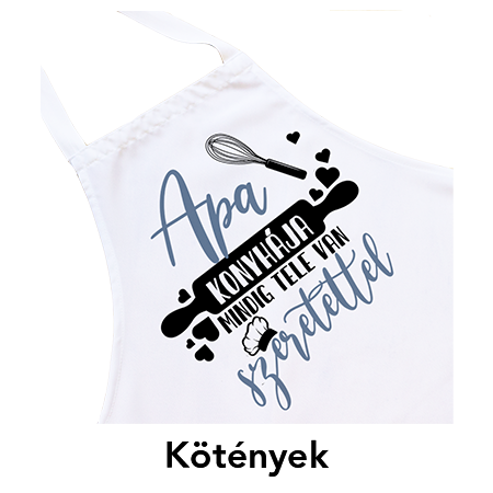 kötény apa konyhája felirattal