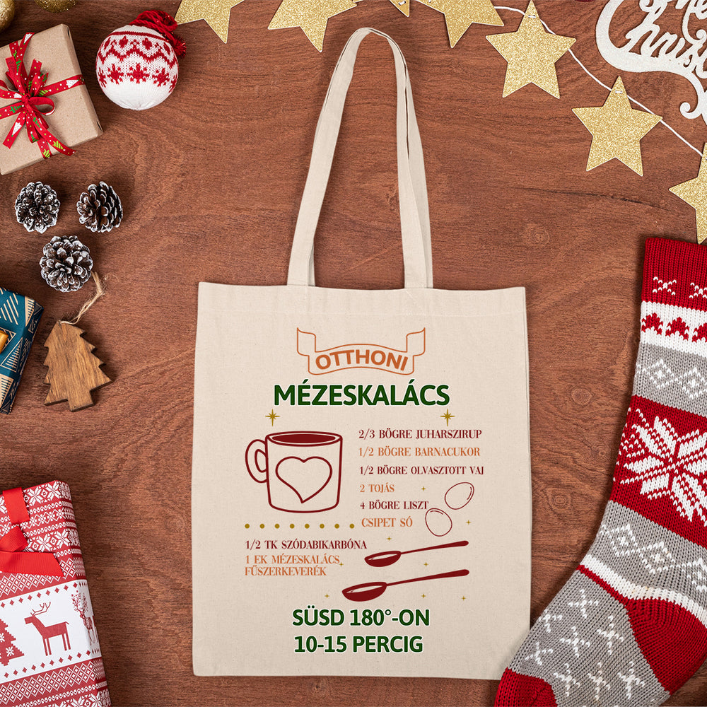 Mézeskalács recept vászontáska