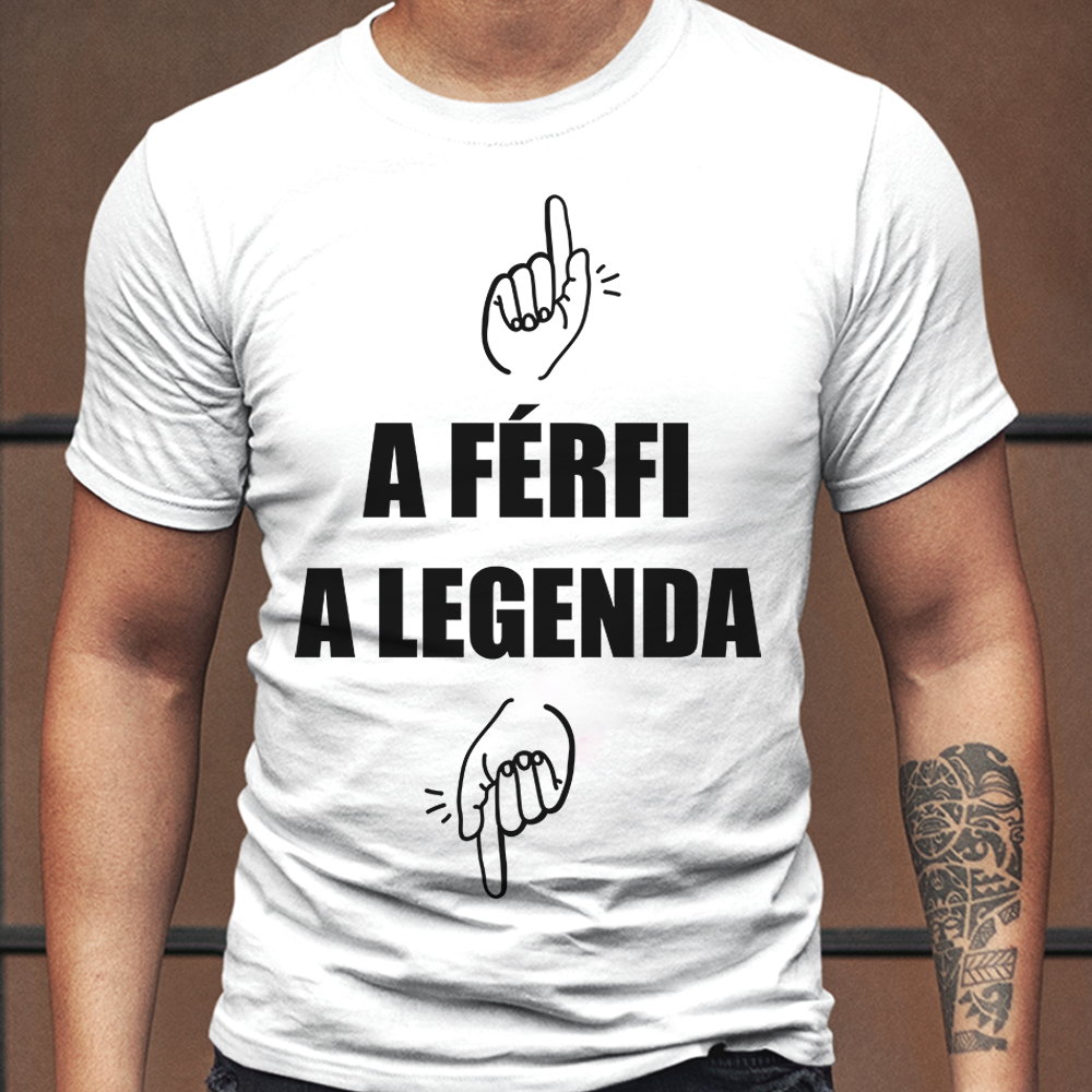 A férfi és a legenda férfi póló