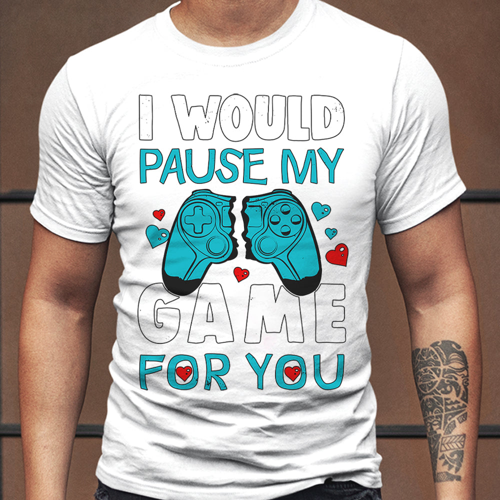 Gamer Valentin napi férfi póló