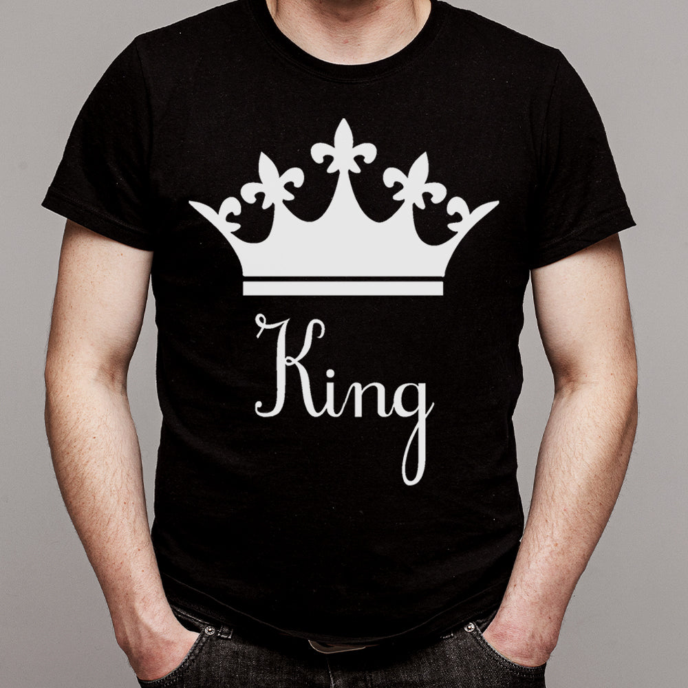 King feliratú férfi póló