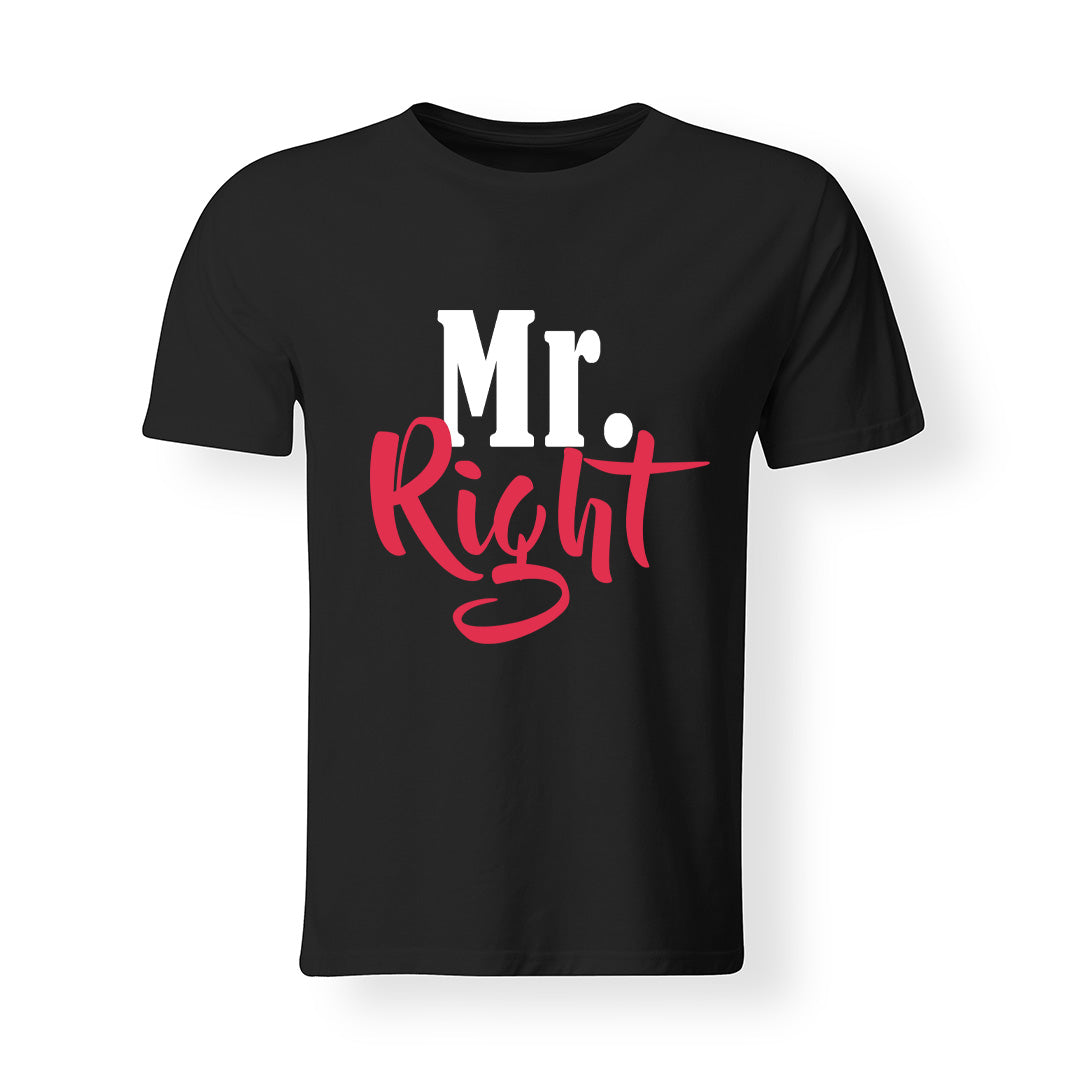 Mr. Right feliratú férfi póló