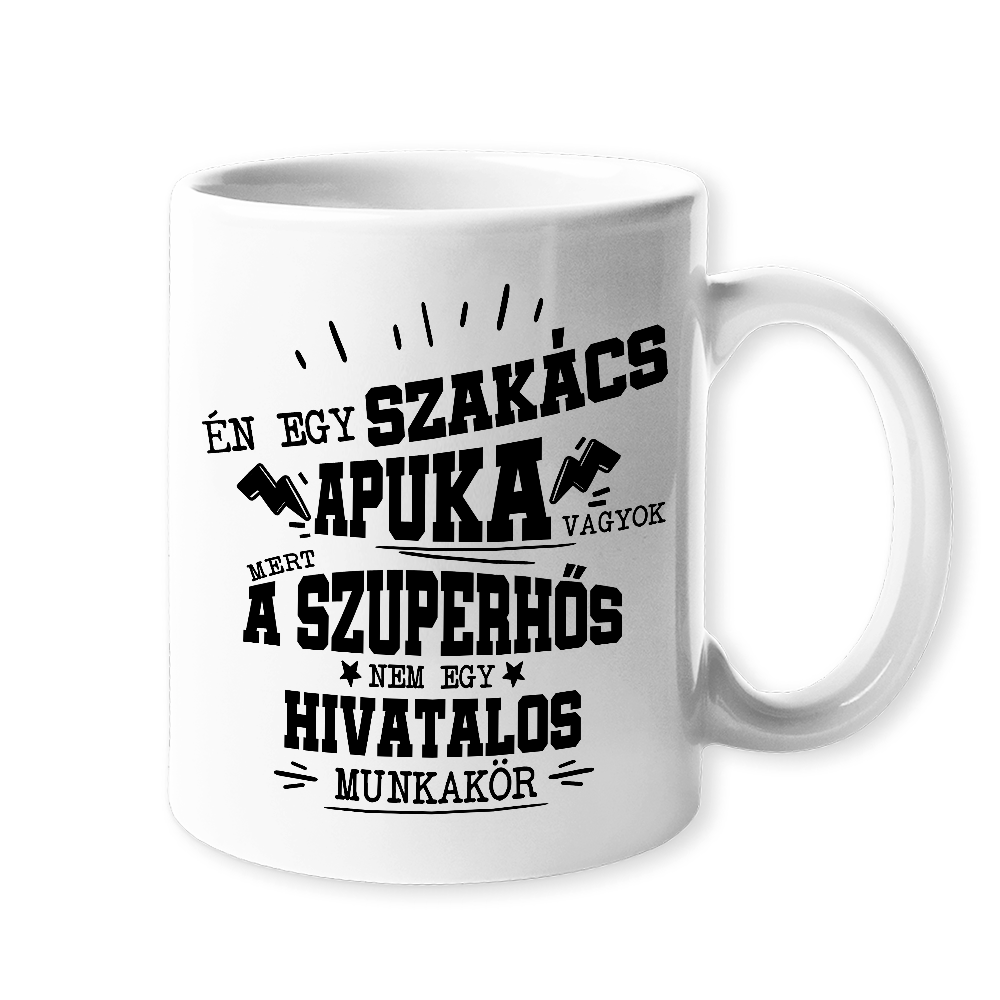 Szakács apuka- egyedi ajándék bögre apának