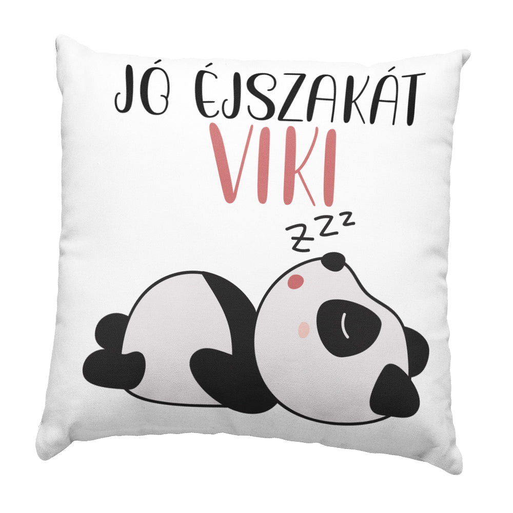 Alvó panda párna egyedi névvel - Bogreguru