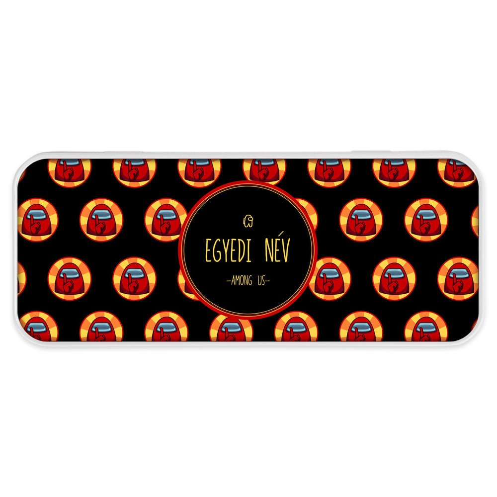 Among us mintás fém tolltartó egyedi neves 2 - Bogreguru