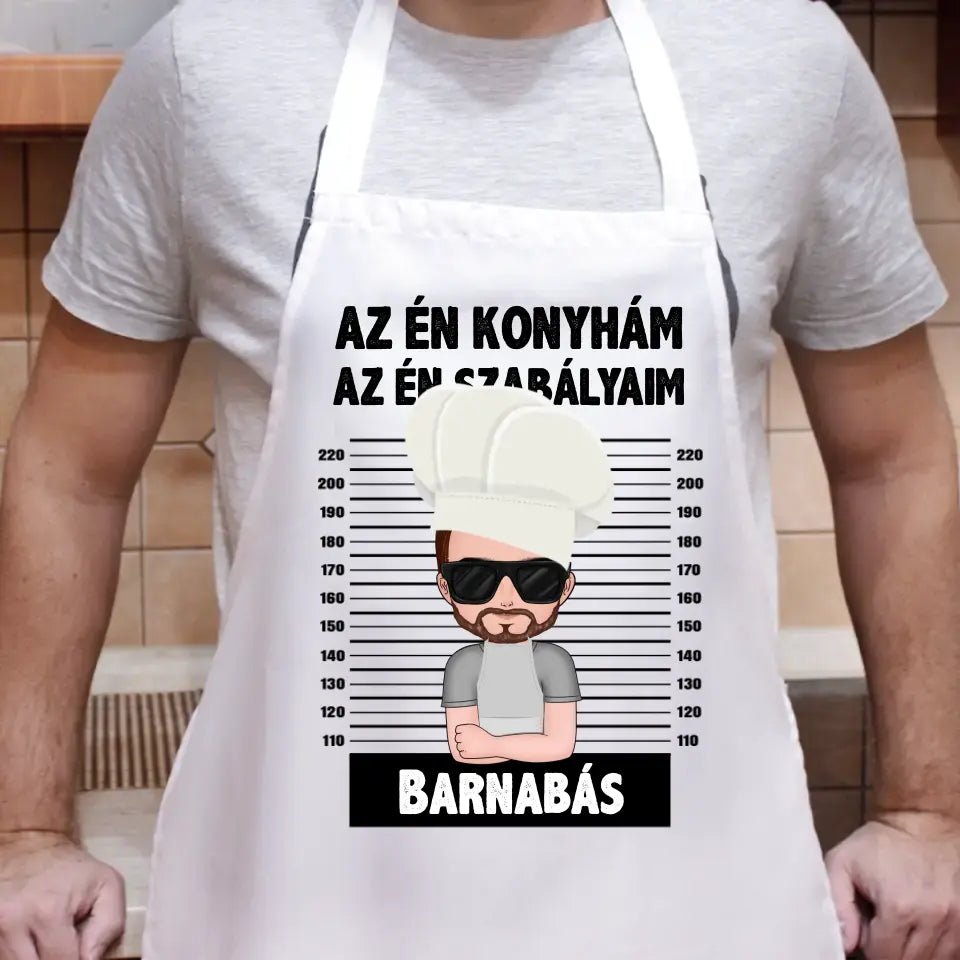 Az én konyhám egyedi kötény férfiaknak - Bogreguru