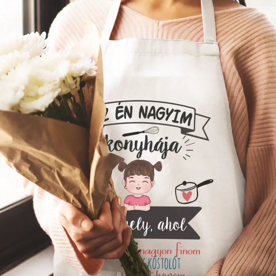 Az én nagyim konyhája egyedi kötény - Bogreguru