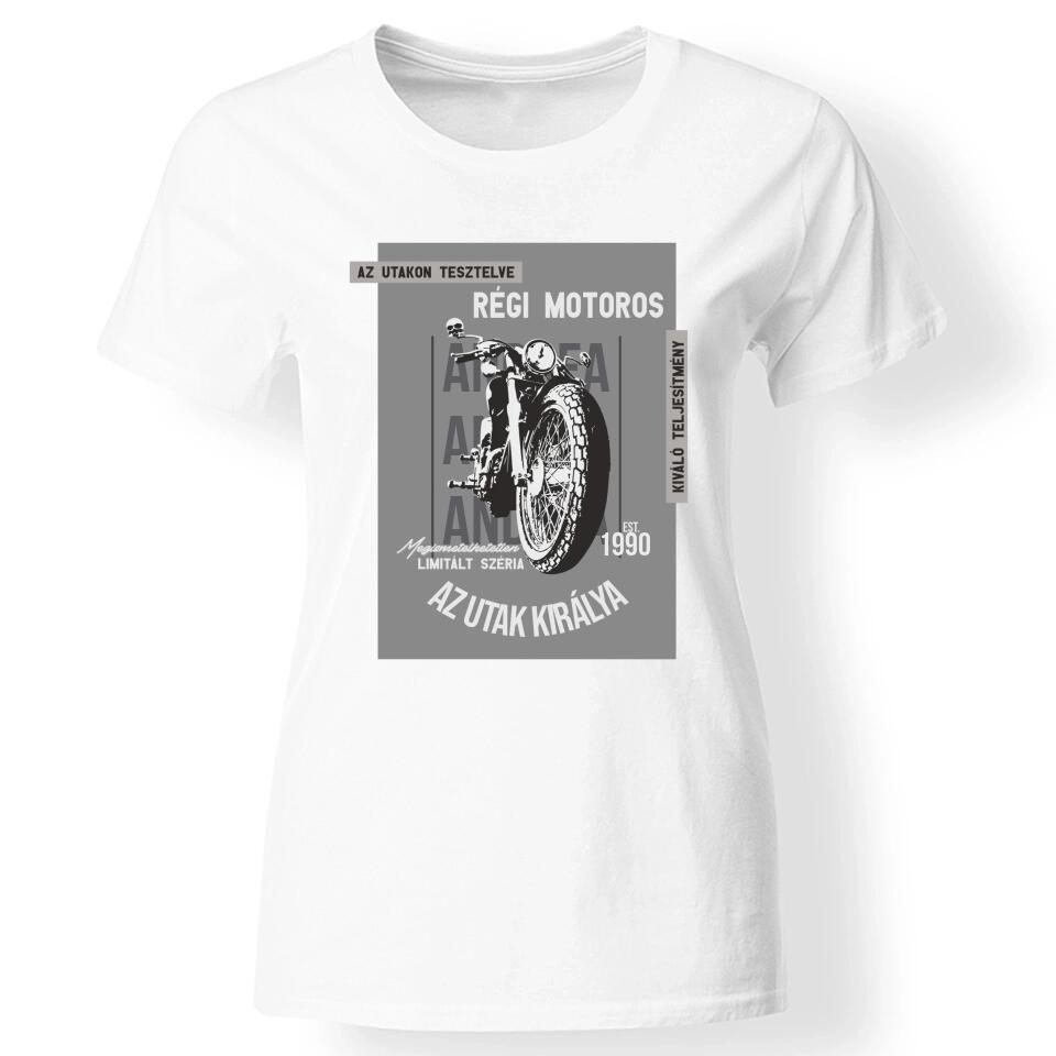 Az utak királya motoros női póló - Bogreguru