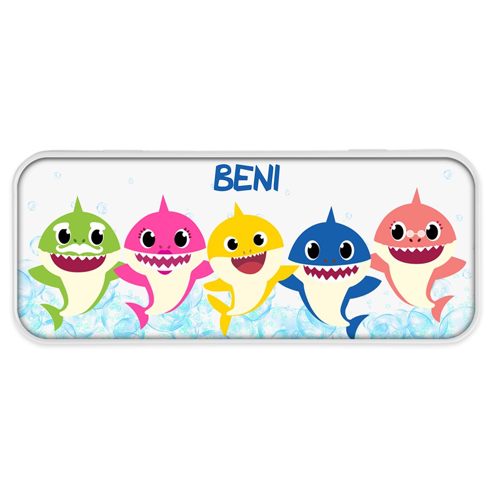 Baby Shark mintás fém tolltartó - Bogreguru