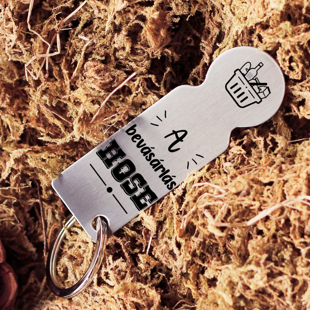 Bevásárlókocsi érme választható mintával - Bogreguru