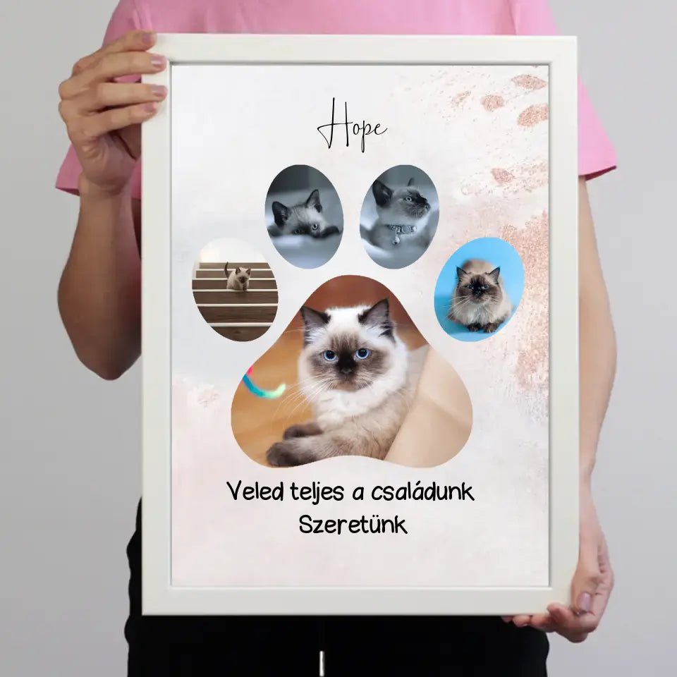 Cica tappancsos falikép - Bogreguru