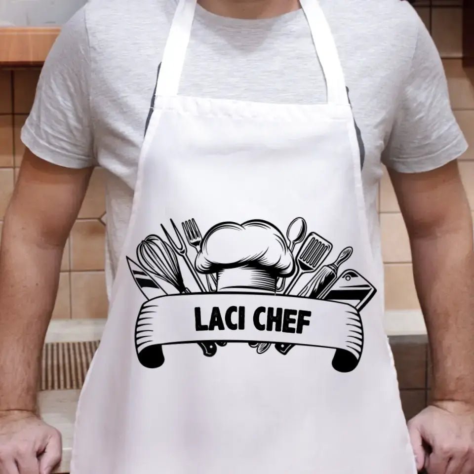 Egyedi feliratos kötény férfiaknak - Bogreguru