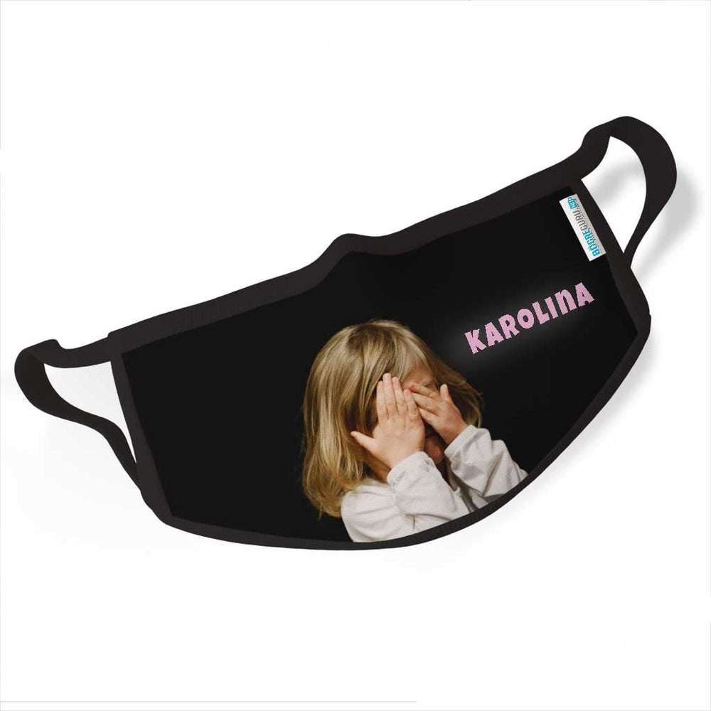 Egyedi fényképes maszk felirattal - Bogreguru