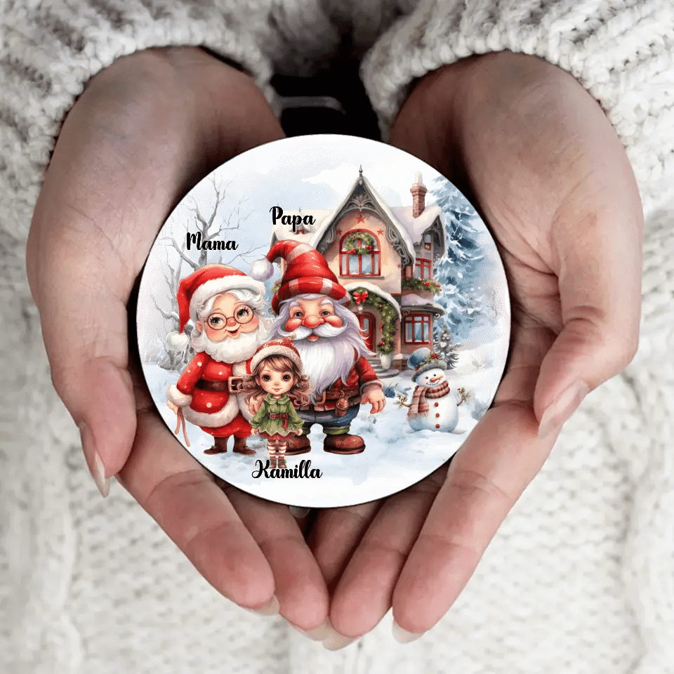 Egyedi karácsonyi hűtőmágnes nagyszülőknek - Bogreguru