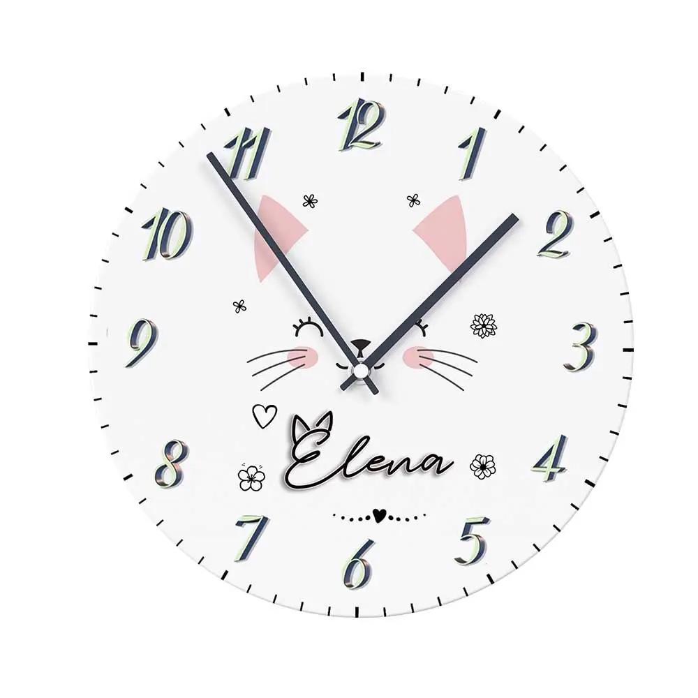 Egyedi neves cicás falióra - Bogreguru