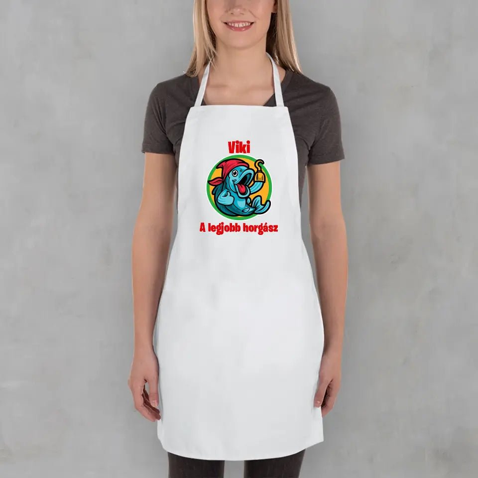 Egyedi neves kötény horgászoknak - Bogreguru