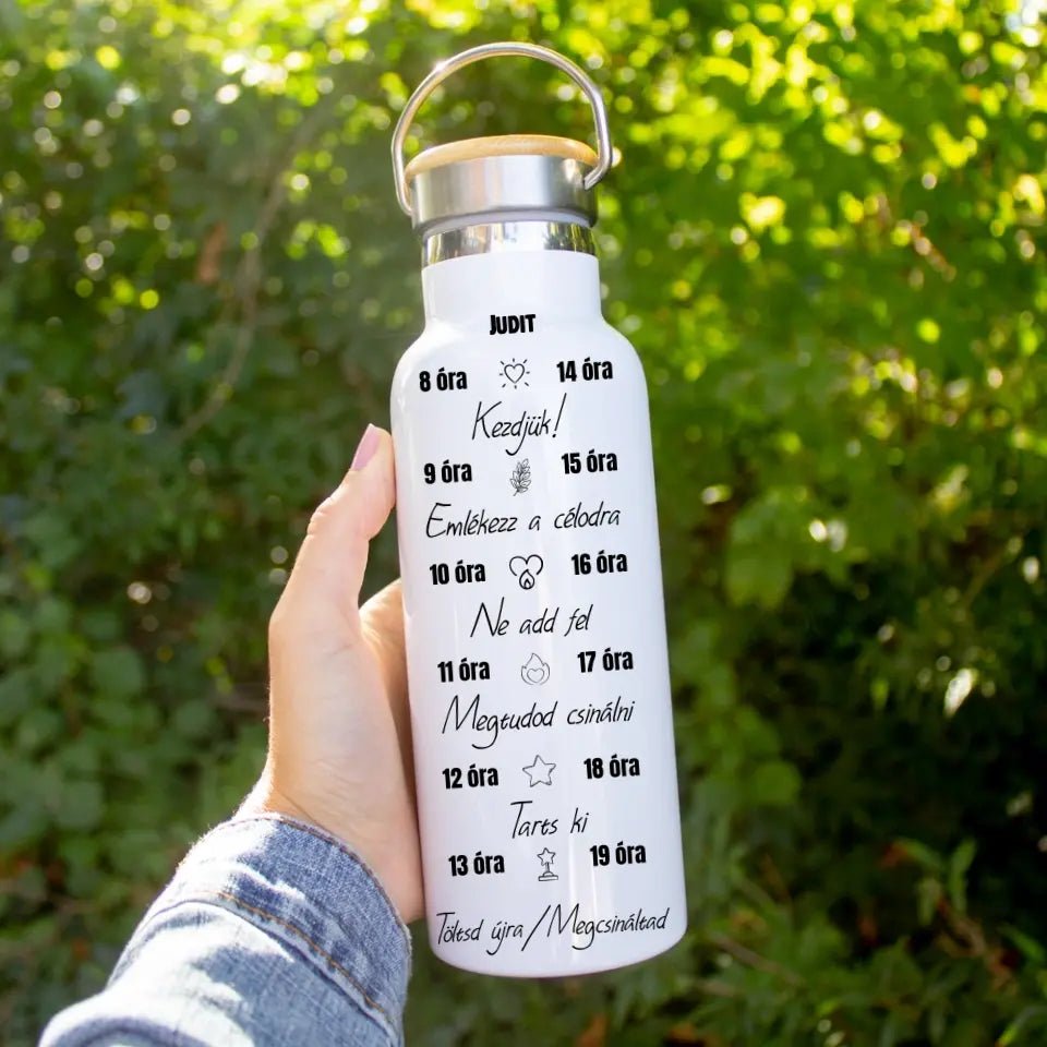 Egyedi neves motivációs kulacs - Bogreguru