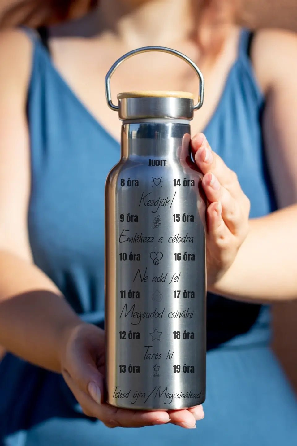 Egyedi neves motivációs kulacs - Bogreguru