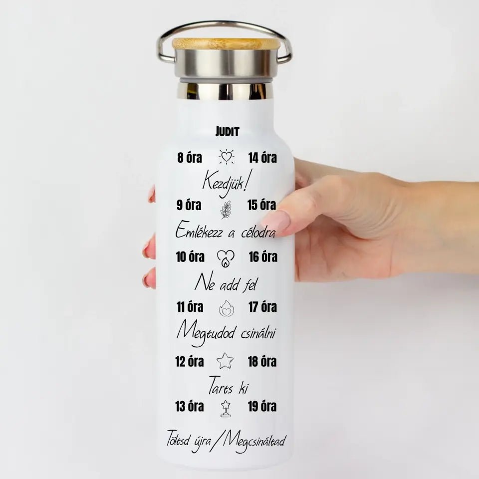 Egyedi neves motivációs kulacs - Bogreguru