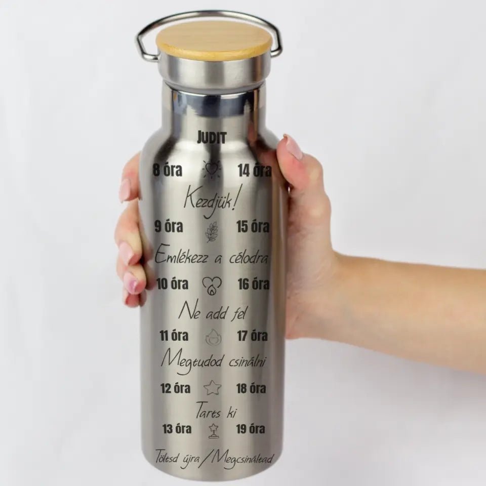 Egyedi neves motivációs kulacs - Bogreguru
