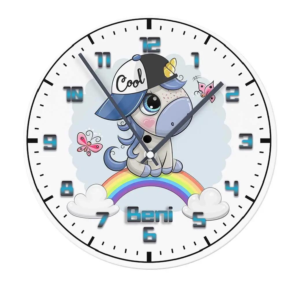 Egyedi unikornis gyerek falióra - Bogreguru