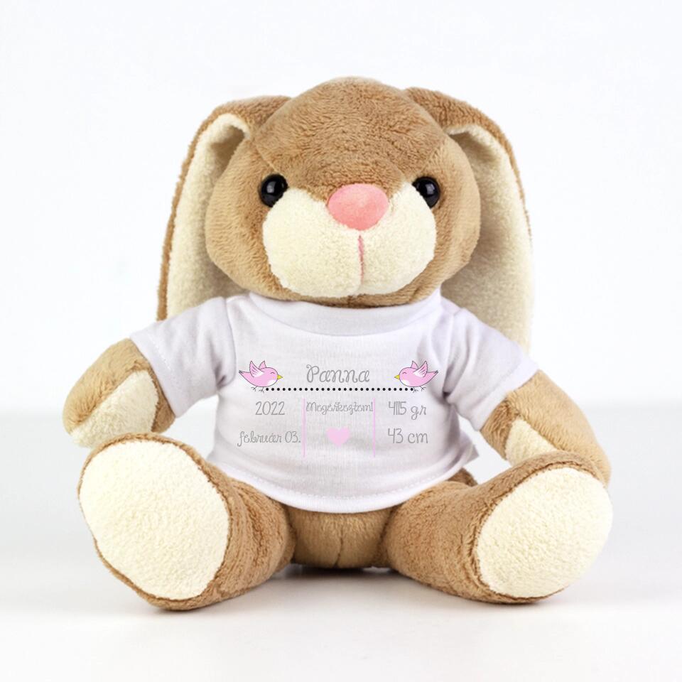 Emlékörző plüss nyuszi babáknak - Bogreguru