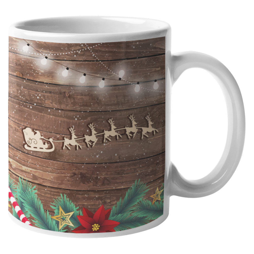 Karácsonyi famintás bögre