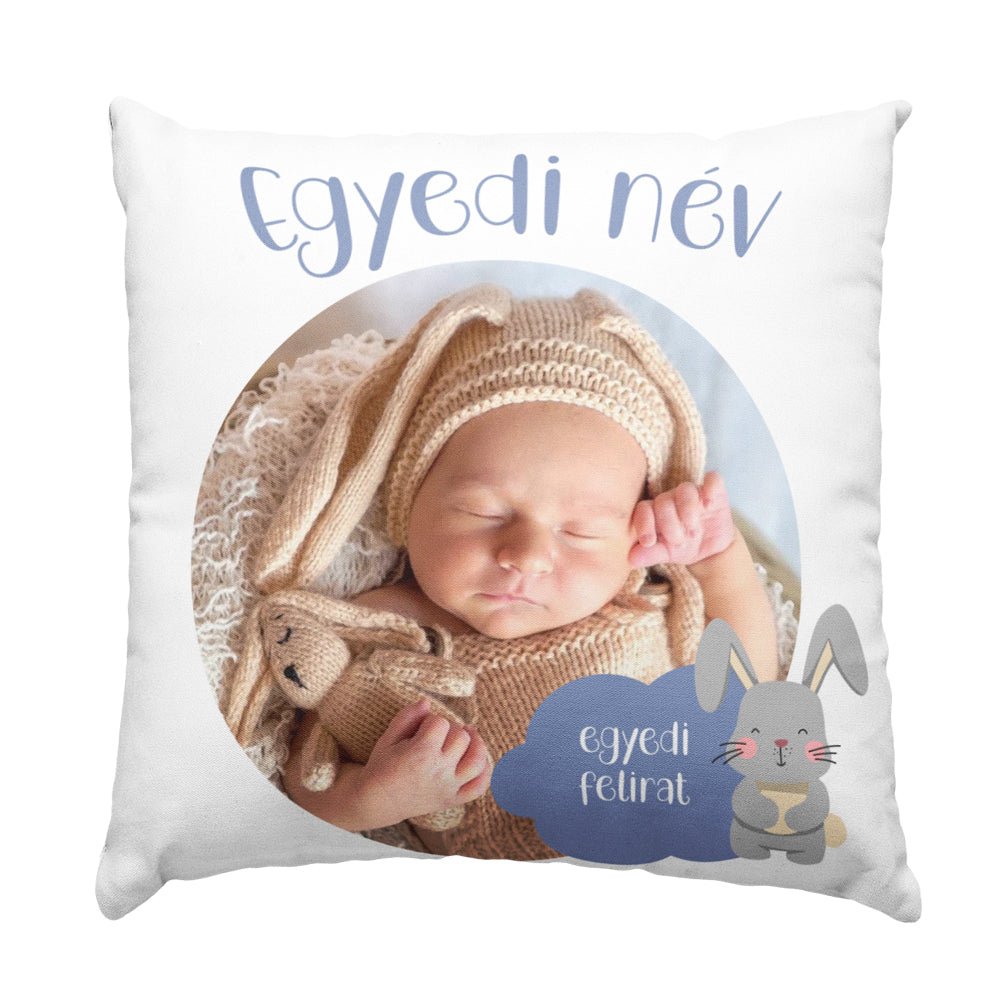 Fényképes párna babáknak nyuszis - Bogreguru