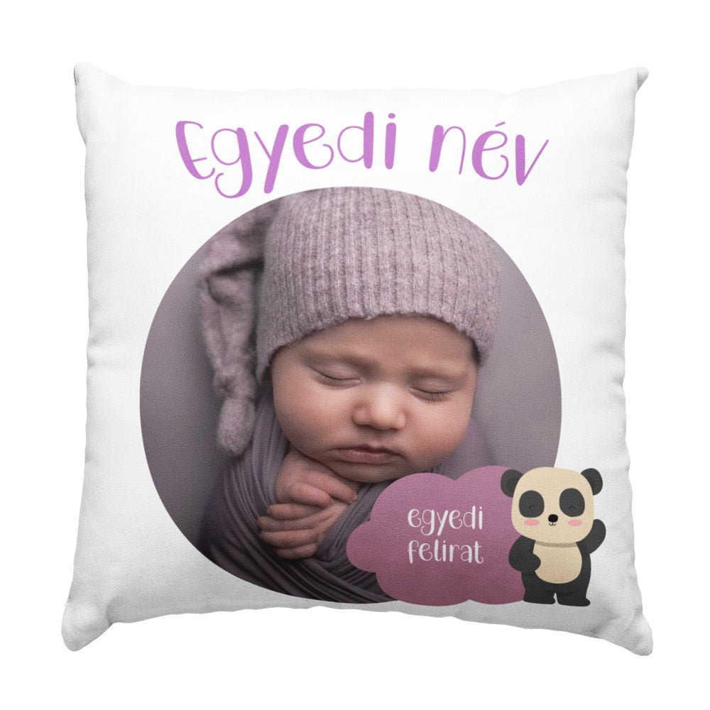 Fényképes párna babáknak pandás - Bogreguru