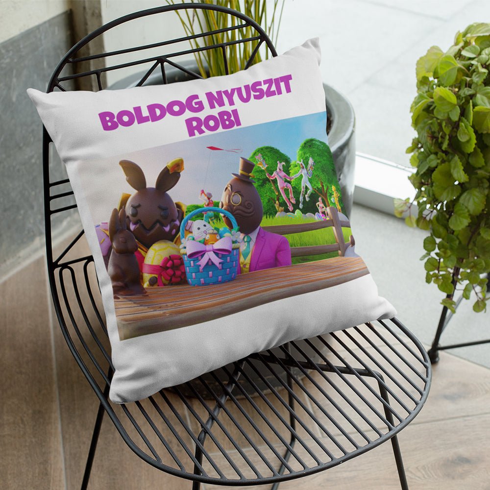 Fortnite Húsvét párna egyedi névvel - Bogreguru