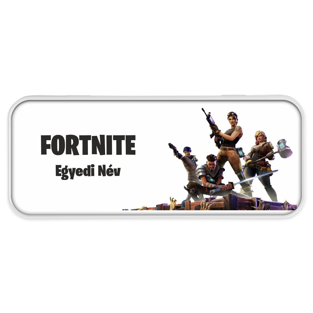 Fortnite mintás fém tolltartó egyedi neves 1 - Bogreguru