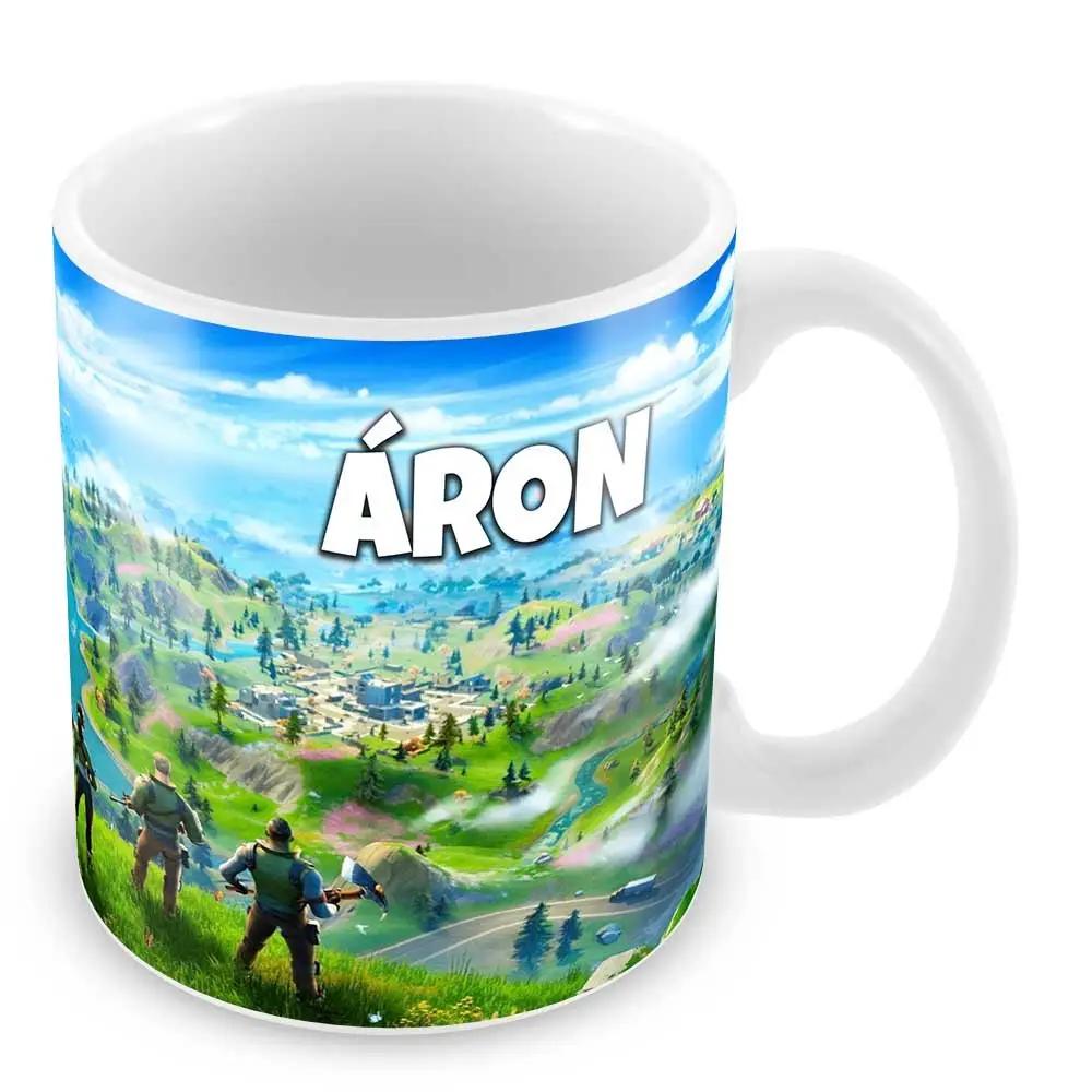 Fortnite New World Bögre egyedi névvel - Bogreguru