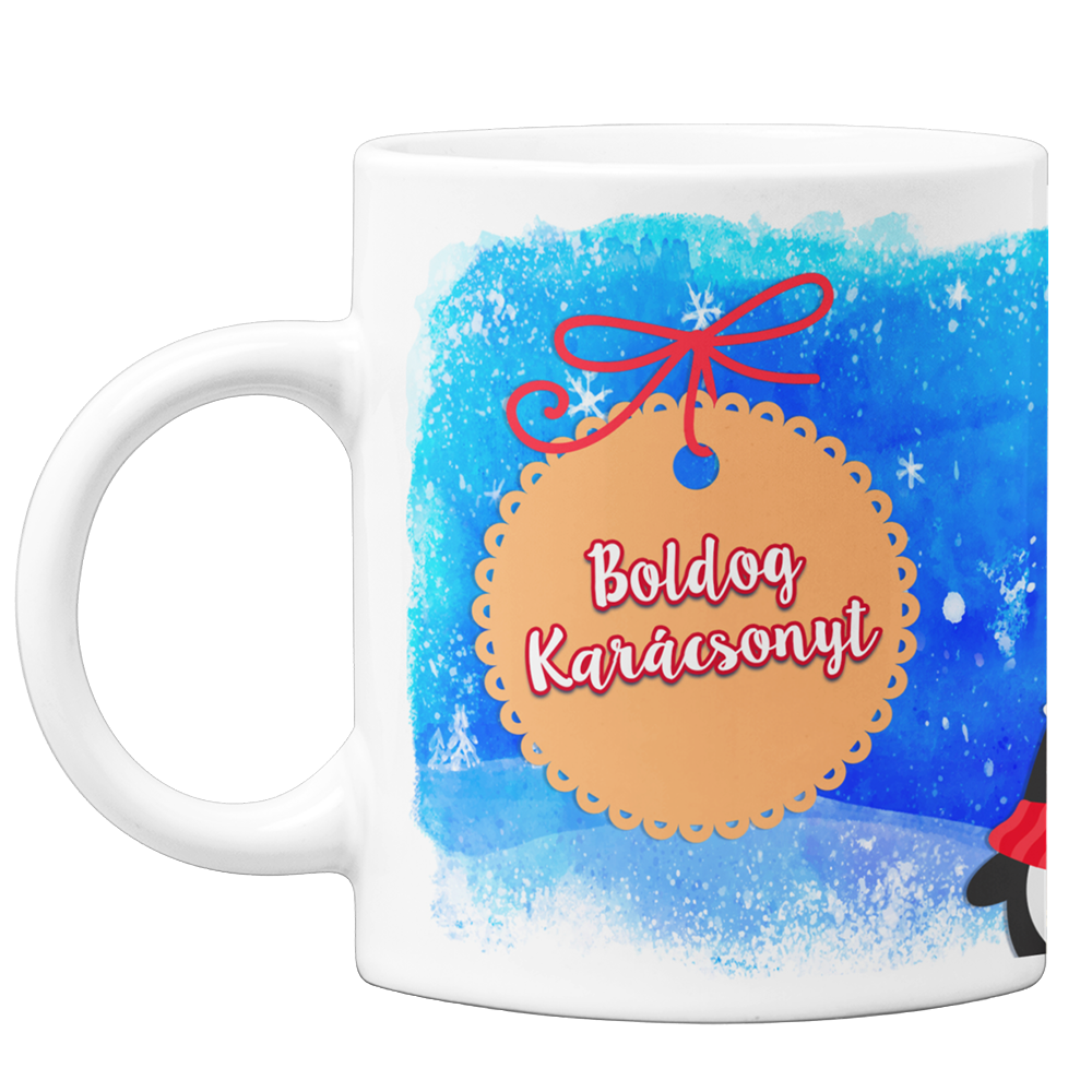 Karácsonyi figurás bögre