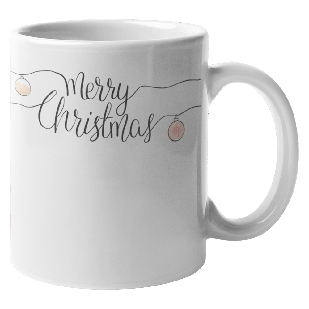 Karácsonyi girlandos bögre