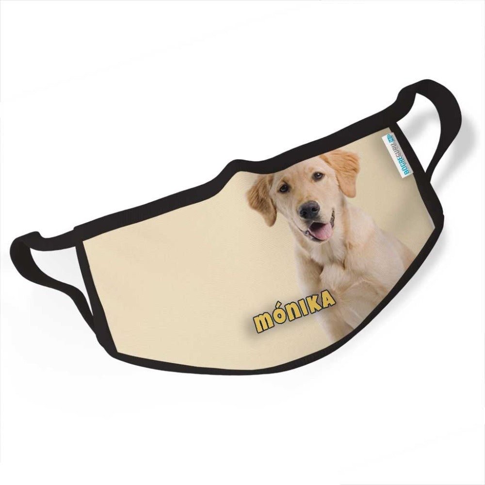 Golden retriever maszk egyedi neves - Bogreguru