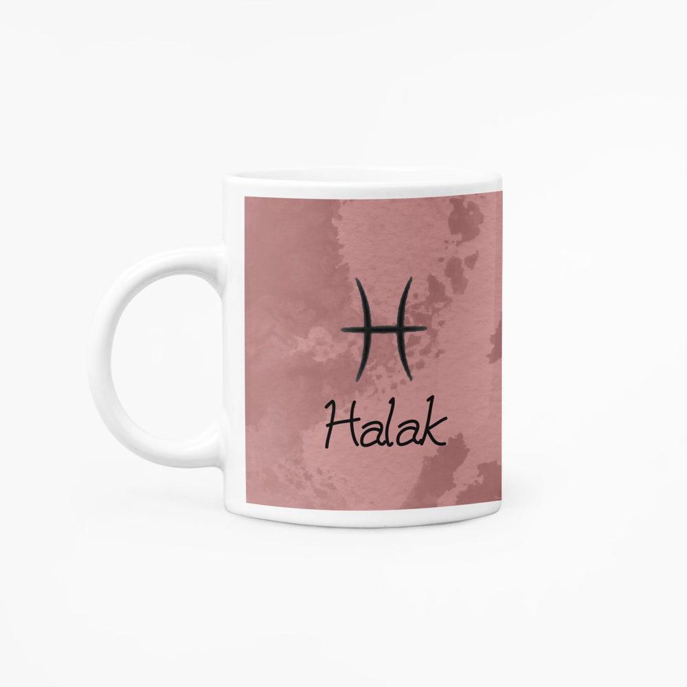 Halak horoszkóp egyedi neves bögre - Bogreguru
