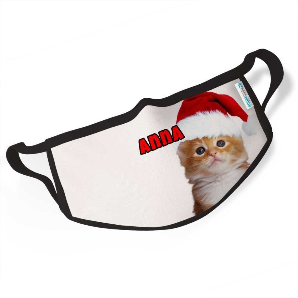 Karácsonyi macskás maszk egyedi neves - Bogreguru