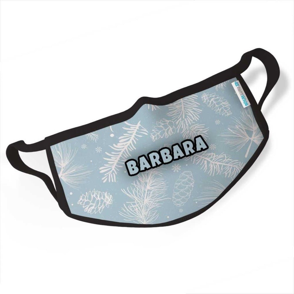 Kék karácsonyi maszk egyedi neves - Bogreguru