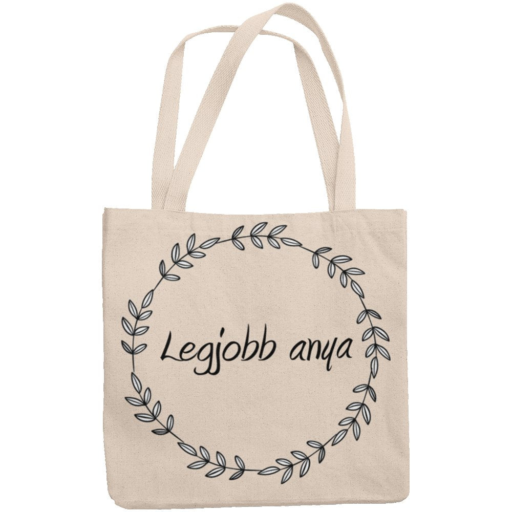 Legjobb anya vászontáska egyedi fényképpel és felirattal - Bogreguru