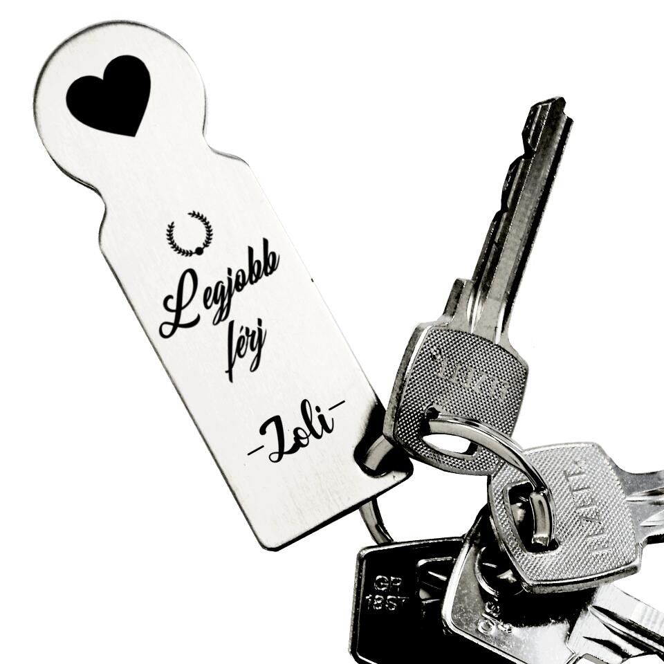 Legjobb férj bevásárlókocsi érme kulcstartó - Bogreguru