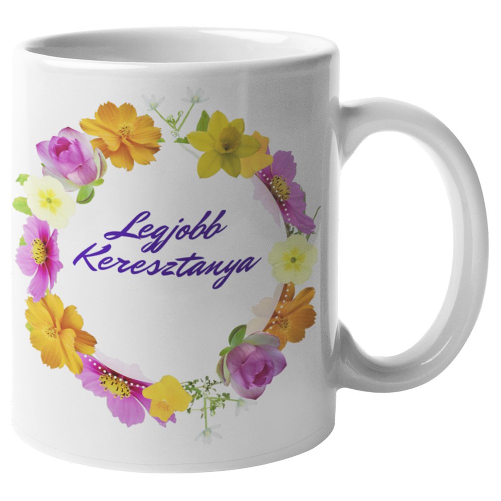 Legjobb Keresztanya feliratos bögre - Bogreguru