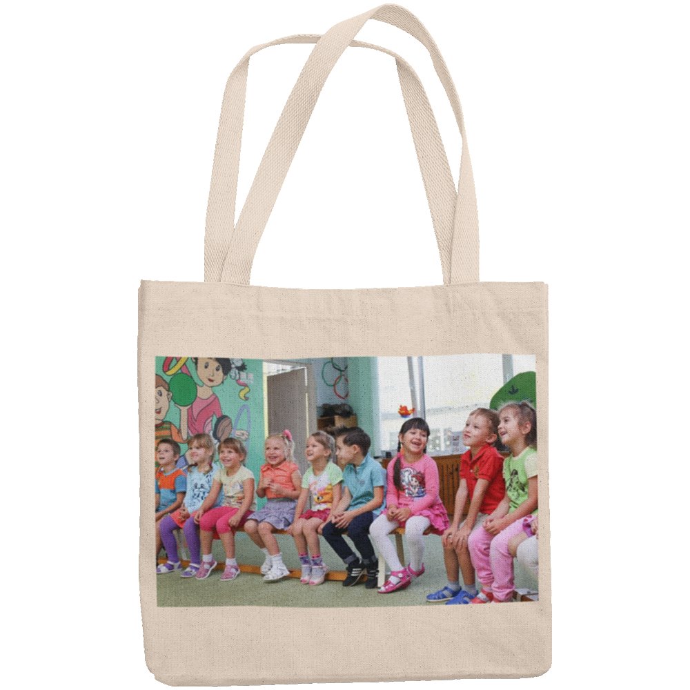 Legjobb óvónéni vászontáska egyedi fényképpel és felirattal - Bogreguru