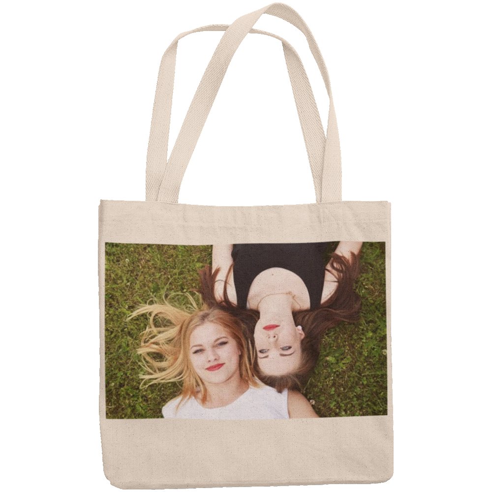 Legjobb testvér vászontáska egyedi fényképpel és felirattal - Bogreguru