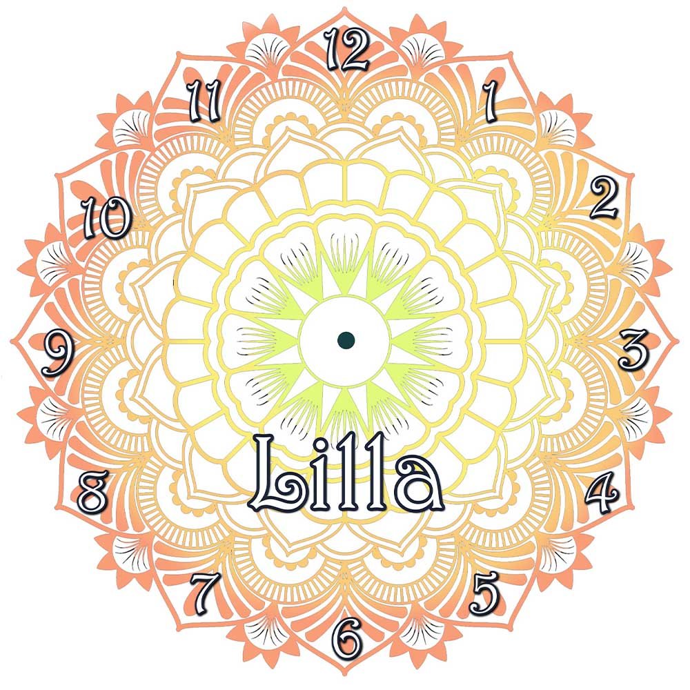 Mandala mintás falióra - Bogreguru