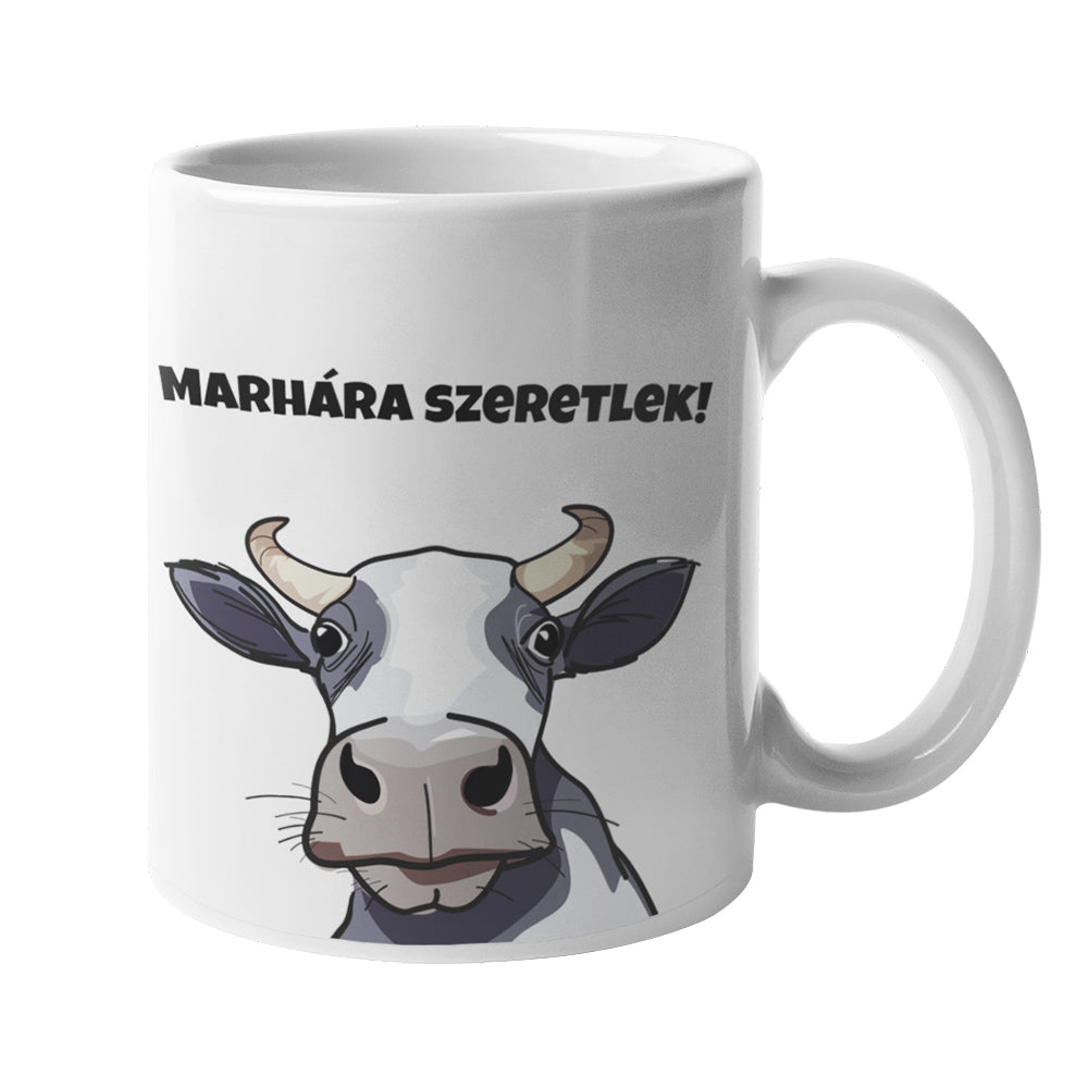 Marhára szeretlek Valentin napi vicces bögre - Bogreguru