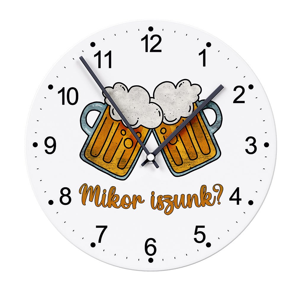 Mikor iszunk? vicces falióra sör mintával - Bogreguru