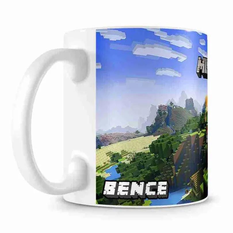 Minecraft bögre egyedi névvel - Bogreguru